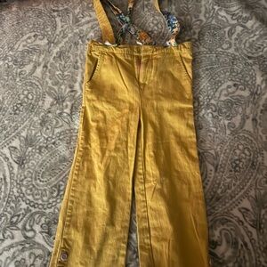 Yellow Suspender Pants